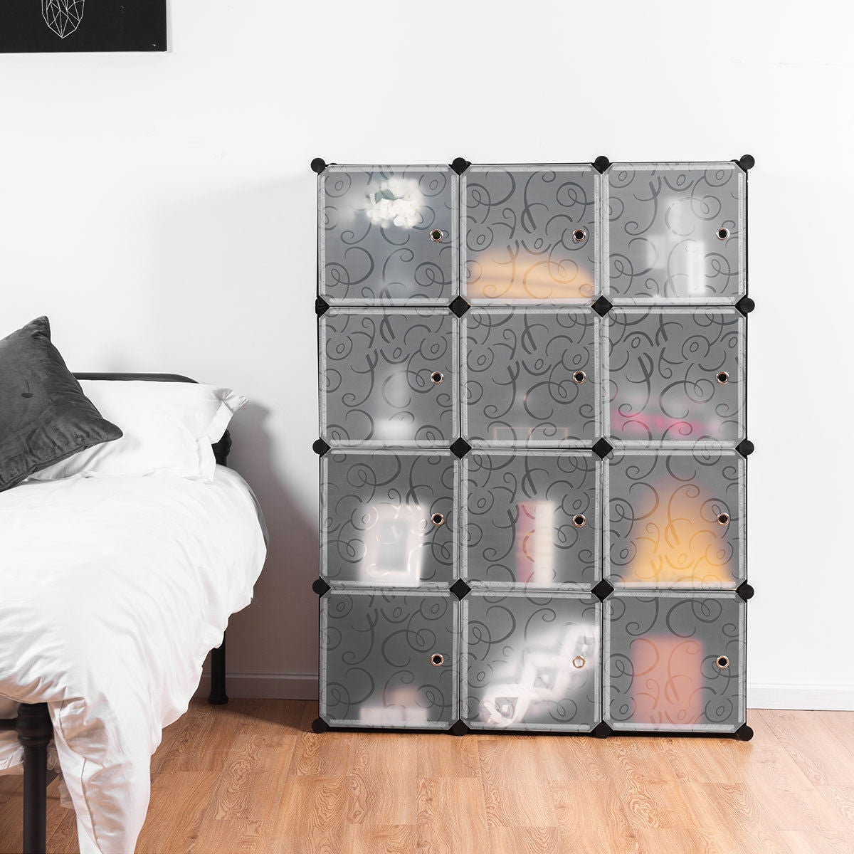 DIY 12 Cube Portable Closet Storage OrganizerÂ
