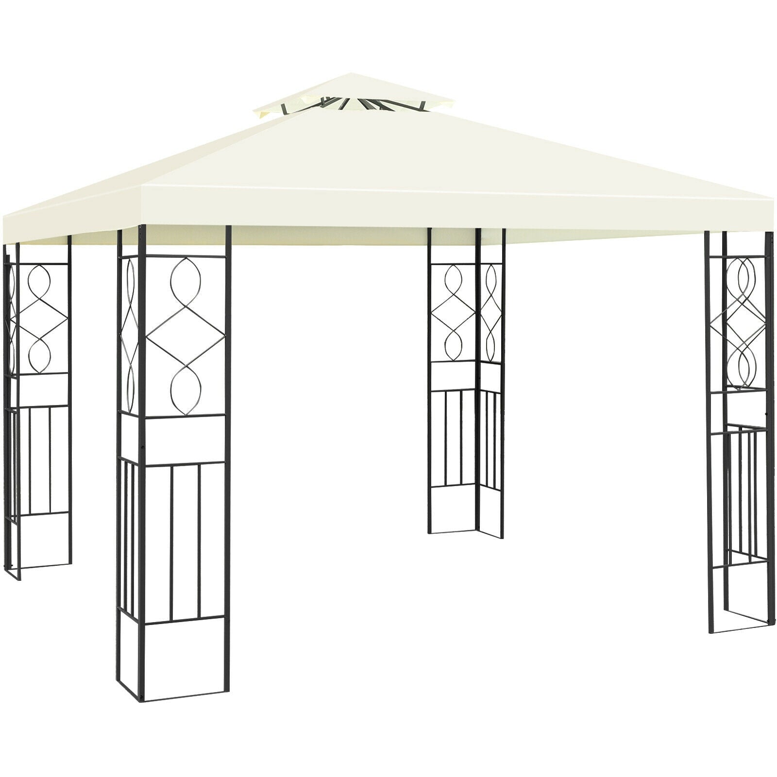 2 Tiers 10 x 10 Feet Patio Gazebo Canopy TentÂ