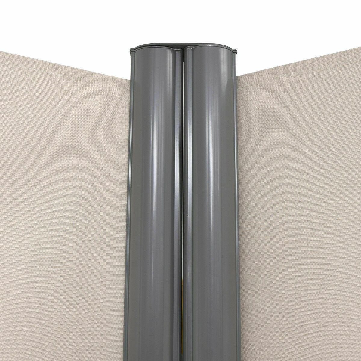 237 x 71 Inch Patio Retractable Double Folding Side Awning Screen DividerÂ