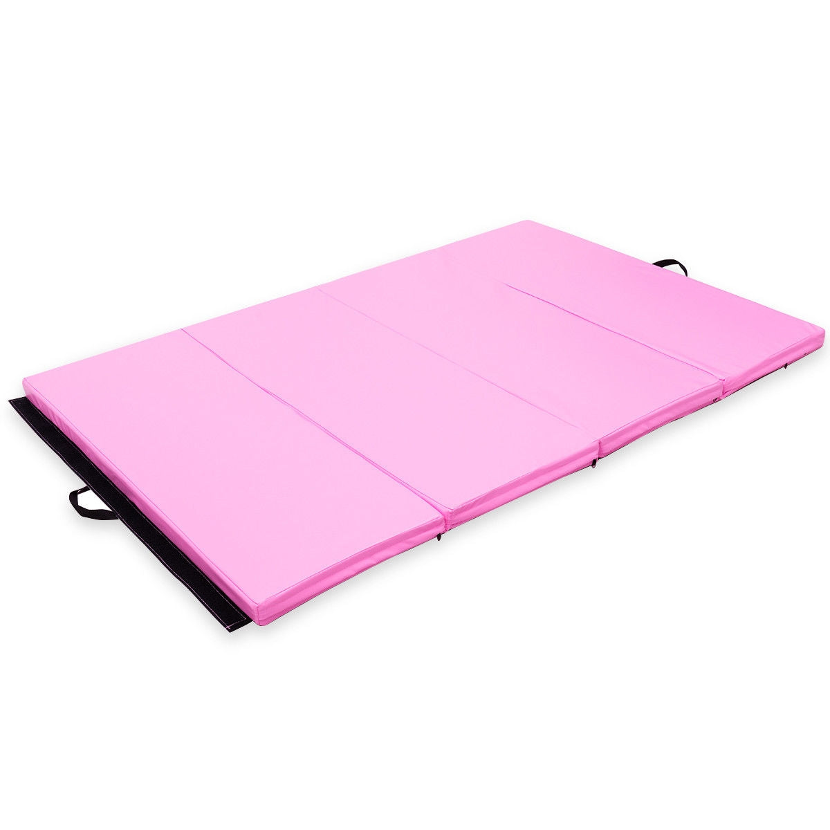 4' x 6' x 2" PU Thick Folding Panel Exercise Gymnastics Mat-PinkÂ