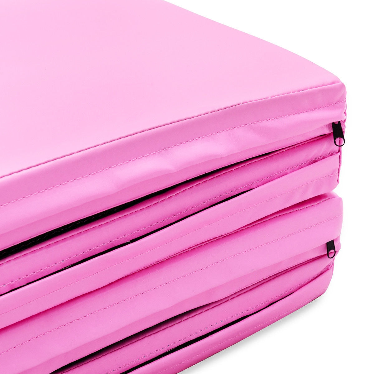 4' x 6' x 2" PU Thick Folding Panel Exercise Gymnastics Mat-PinkÂ