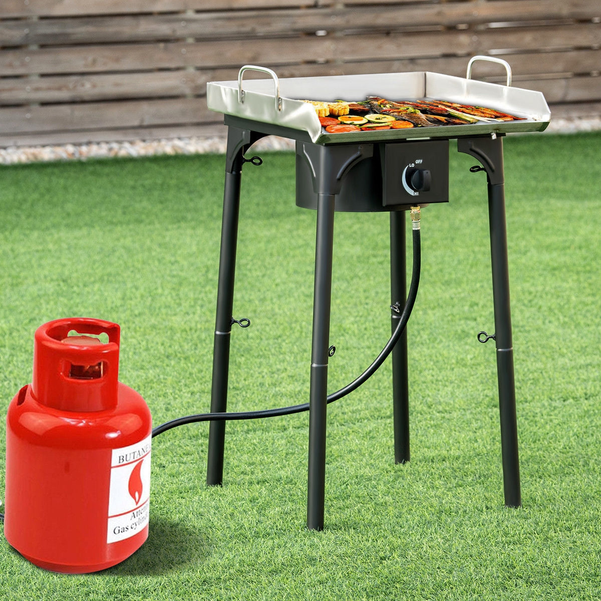 100 000-BTU Portable Propane Outdoor Camp Stove with Adjustable LegsÂ