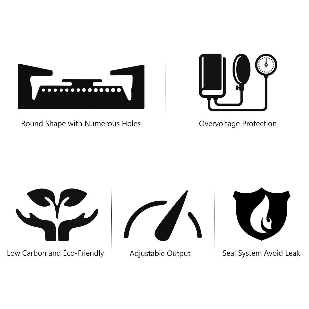 100 000-BTU Portable Propane Outdoor Camp Stove with Adjustable LegsÂ