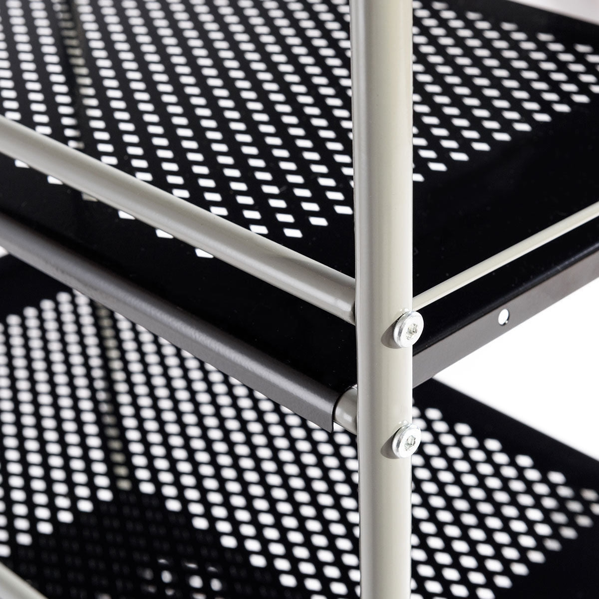 4 Tiers Rolling Cart Storage Display Rack-19.5 InchÂ