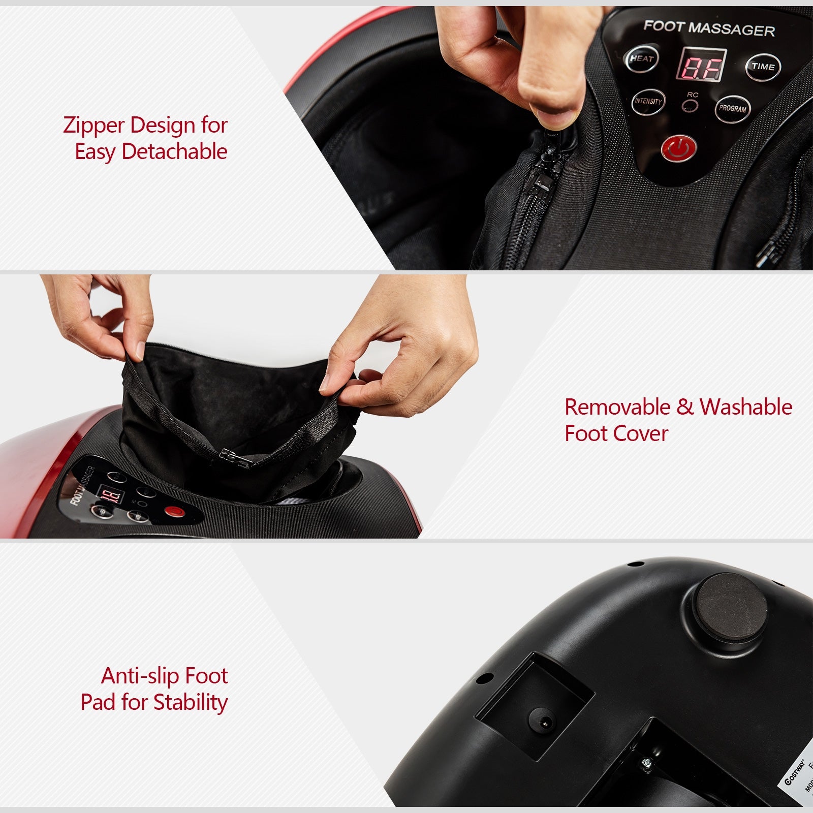 Foot Massager W/ Heat Rolling and Air CompressionÂ