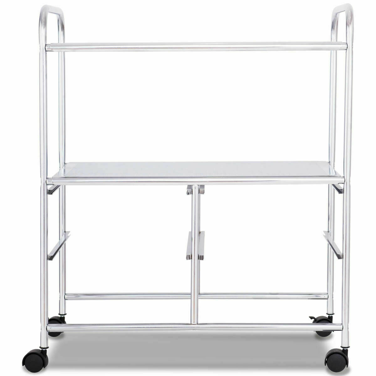 4 Drawers Shelves Rolling Storage Cart Rack-Transparent MulticolorÂ