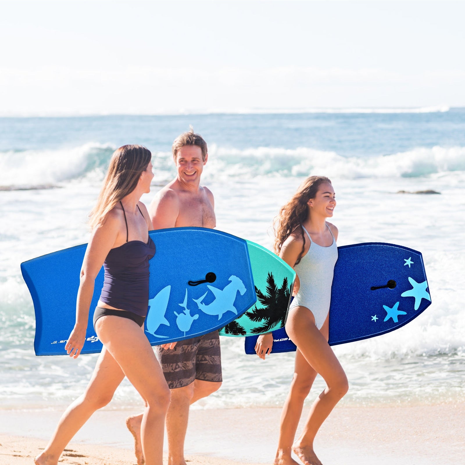 Lightweight Super Bodyboard Surfing W/Leash IXPE Deck EPS Core Boarding-LÂ