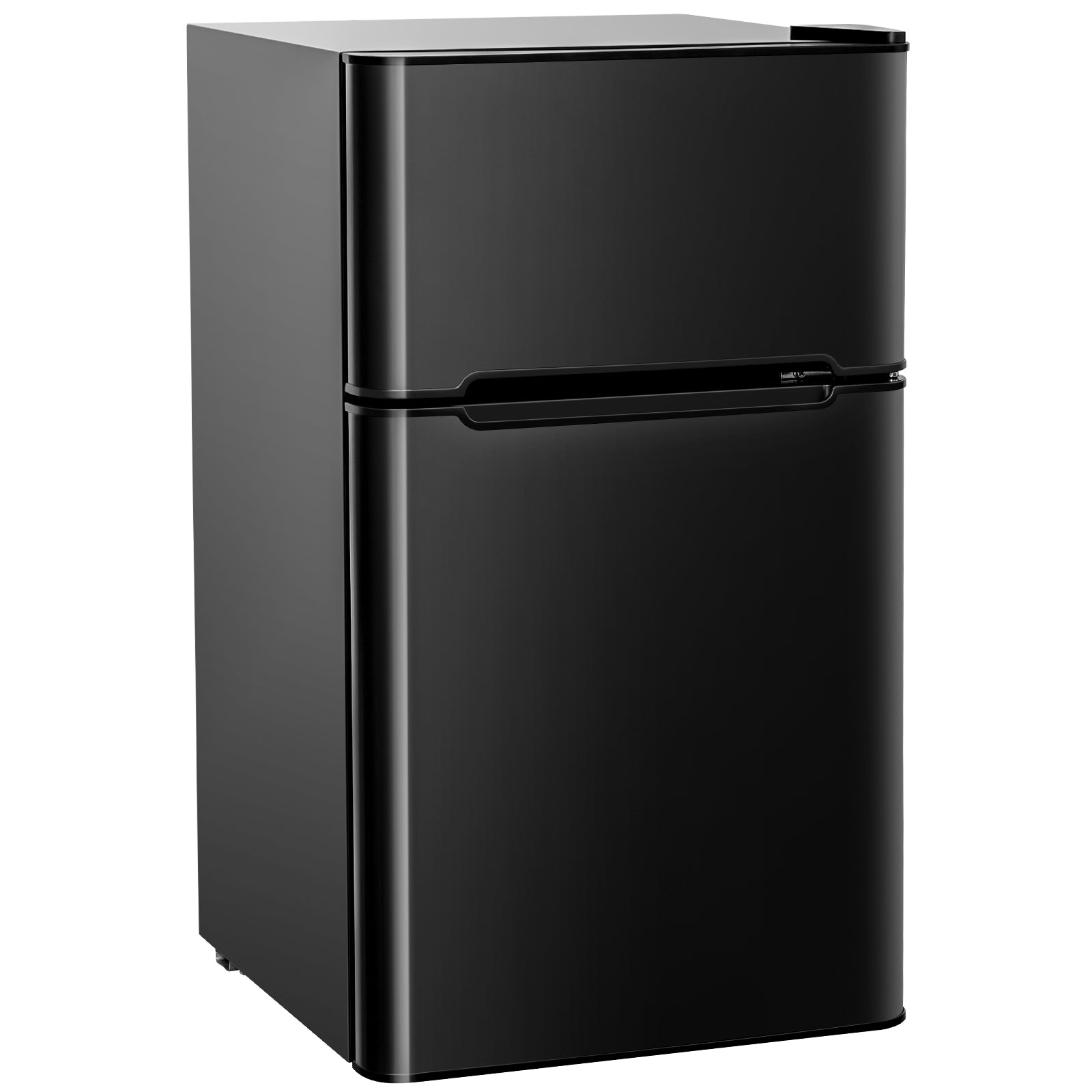 3.2 cu ft. Compact Stainless Steel Refrigerator-BlackÂ