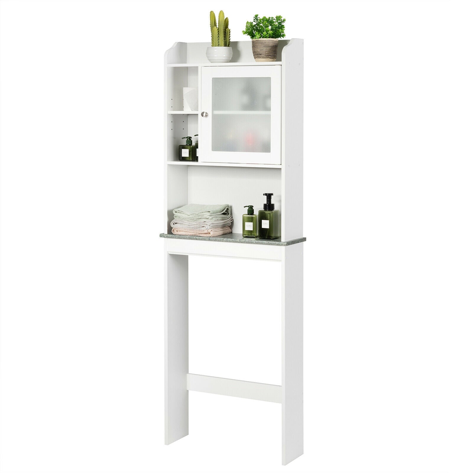 Space Saver White Over-the-Toilet CabinetÂ