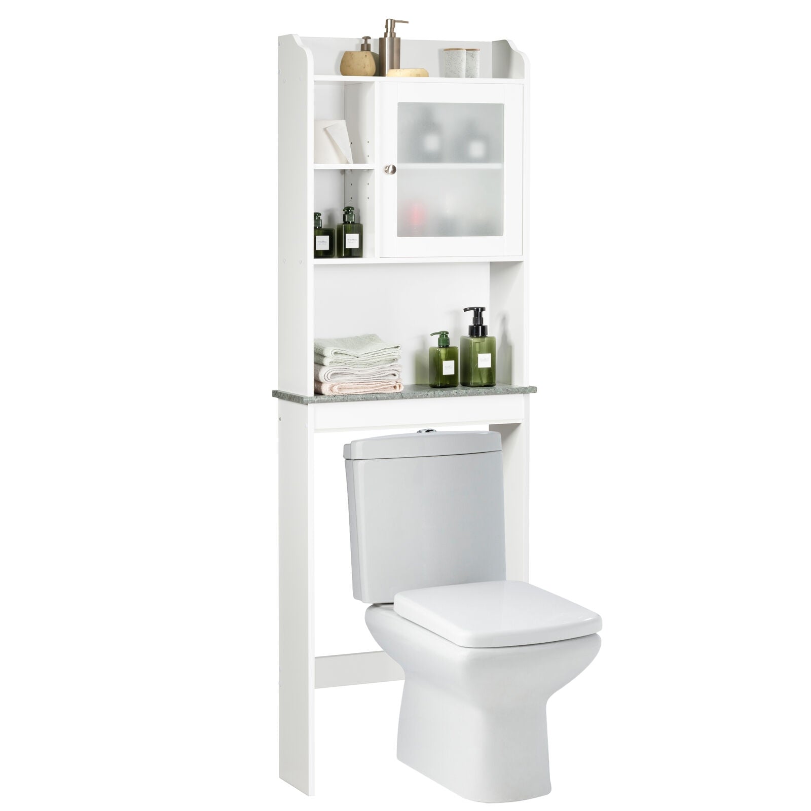 Space Saver White Over-the-Toilet CabinetÂ