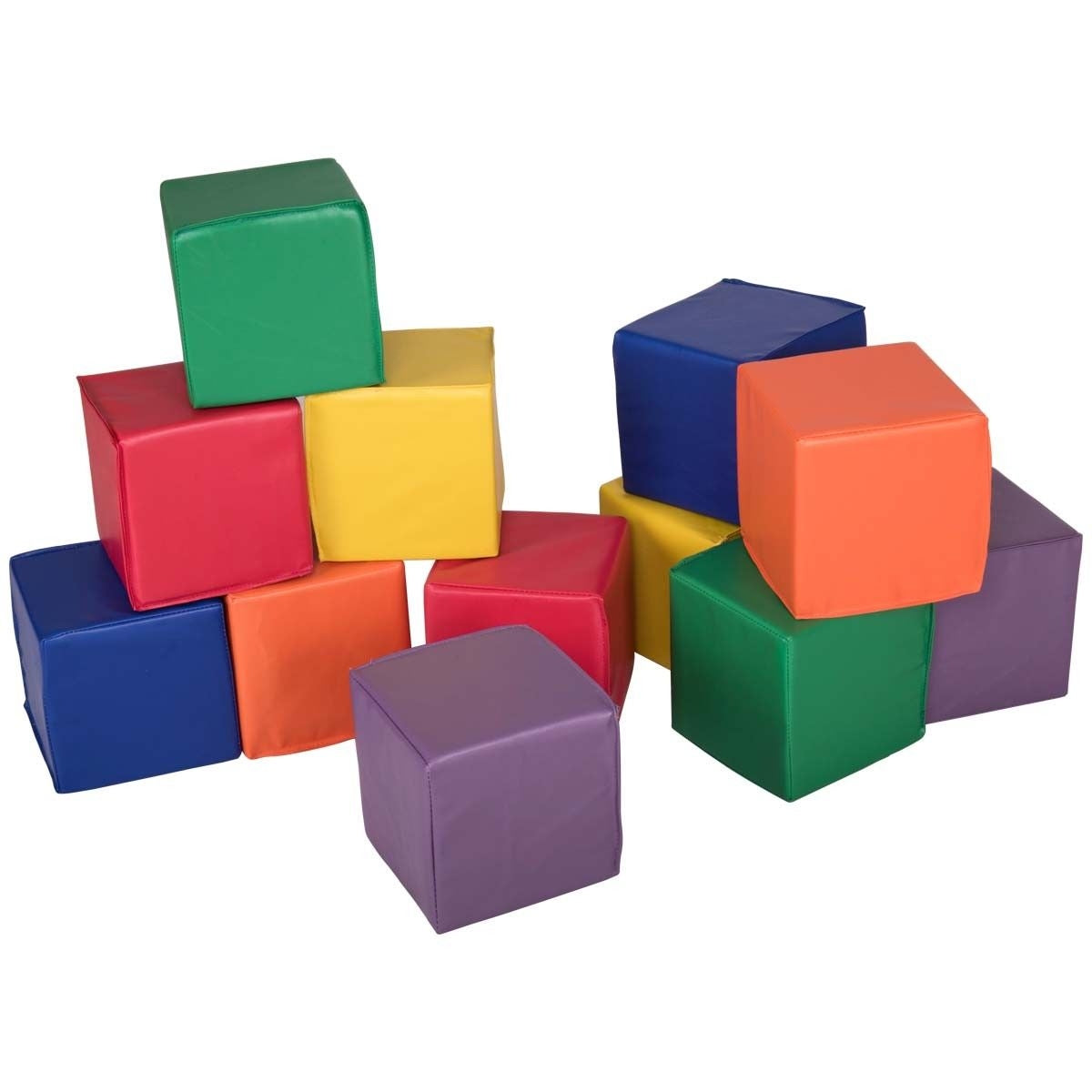 12 Pieces 8 Inch PU Foam Big Building Blocks for KidsÂ