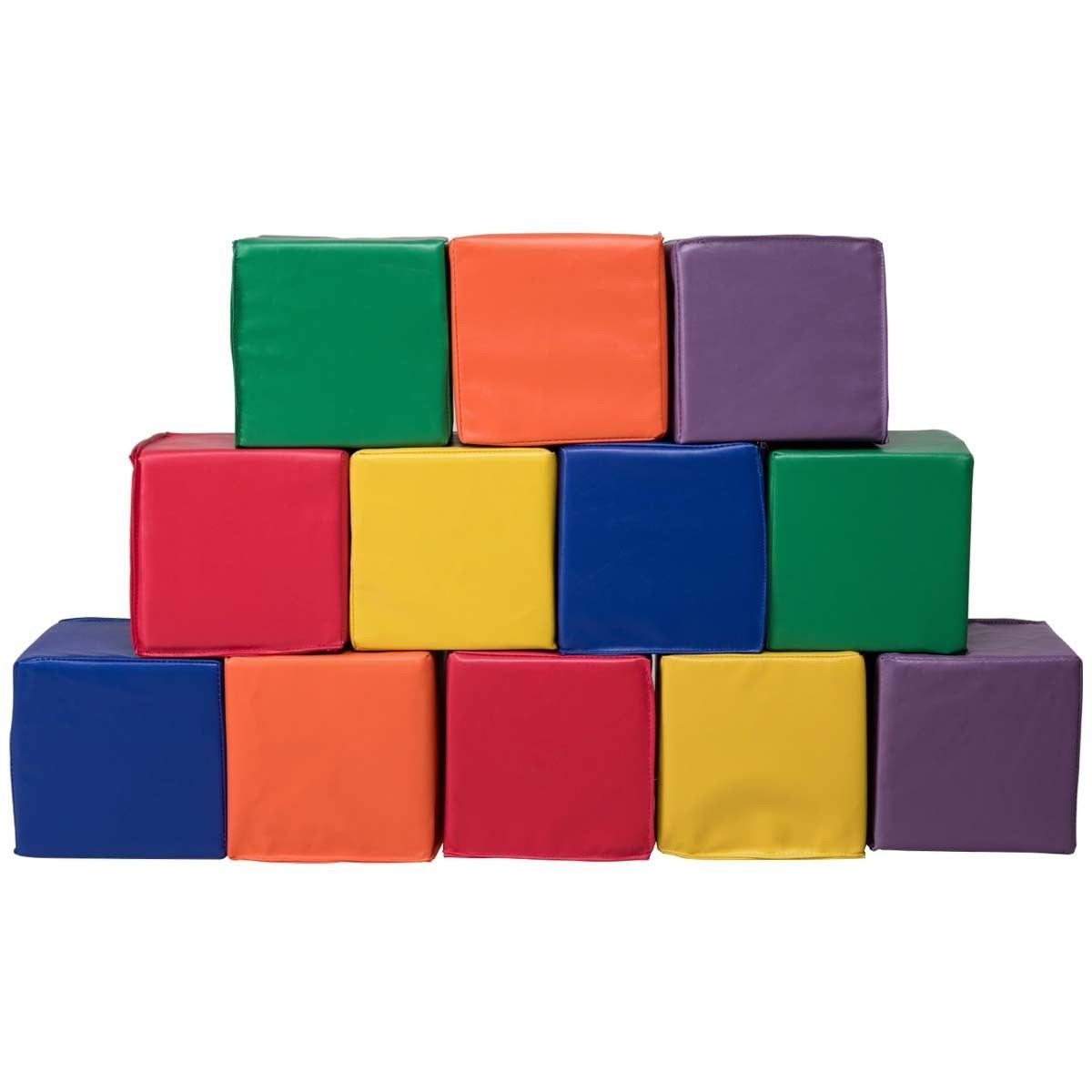 12 Pieces 8 Inch PU Foam Big Building Blocks for KidsÂ