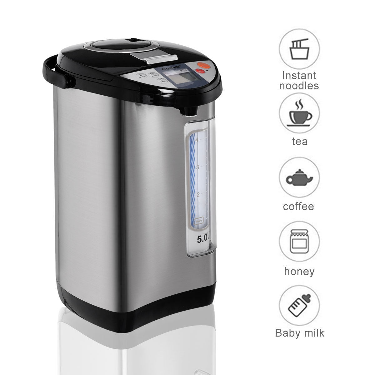 5-liter Electric LCD Water Boiler and WarmerÂ