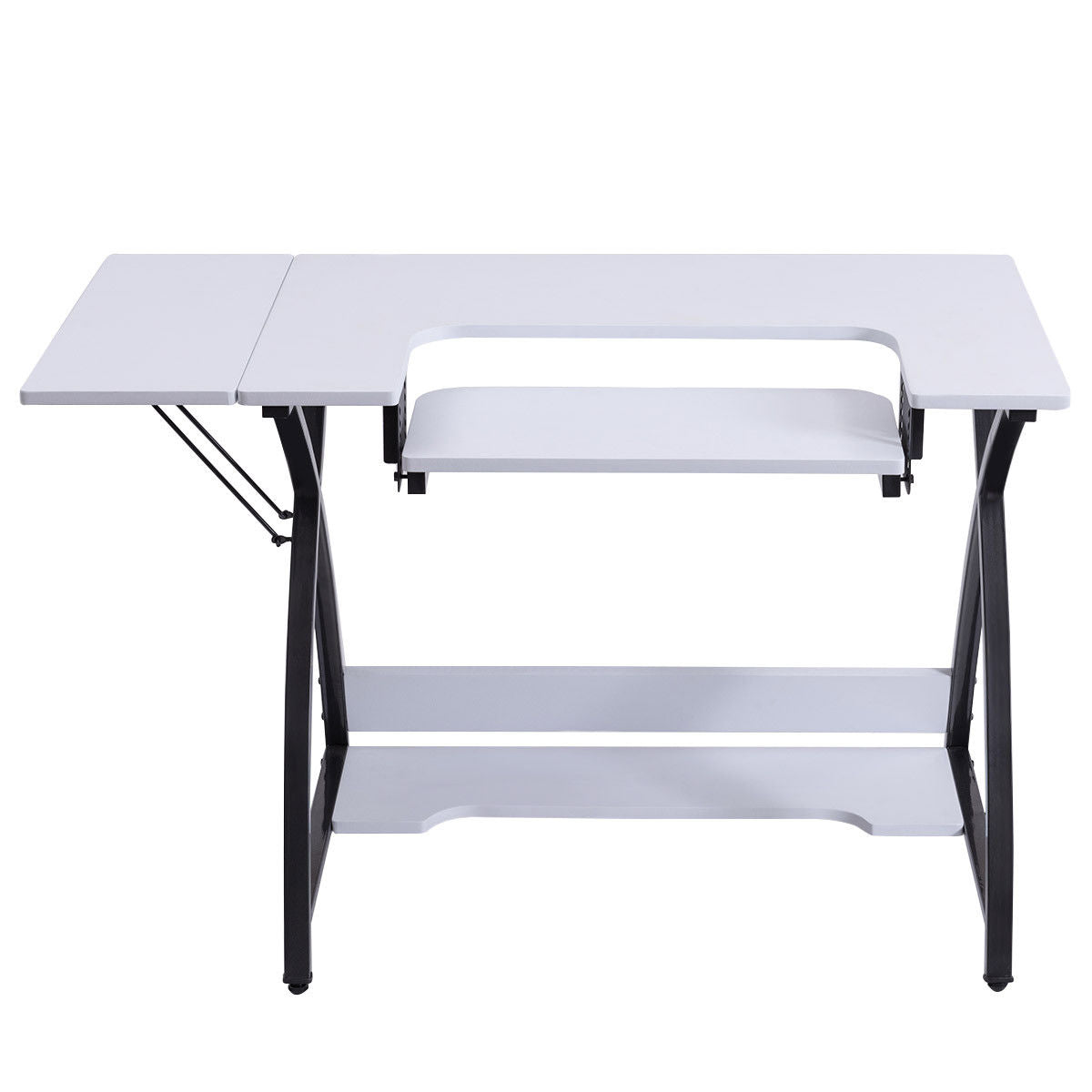 Sewing Craft Table Computer Desk with Adjustable PlatformÂ