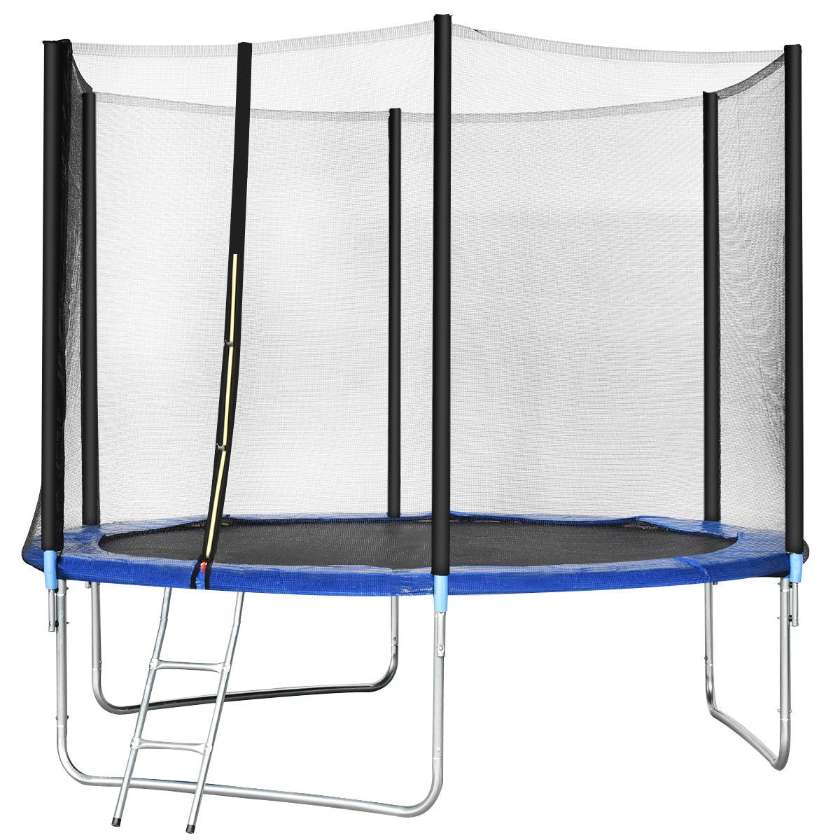 10 Feet Combo Bounce Jump Safety Trampoline with Spring Pad LadderÂ