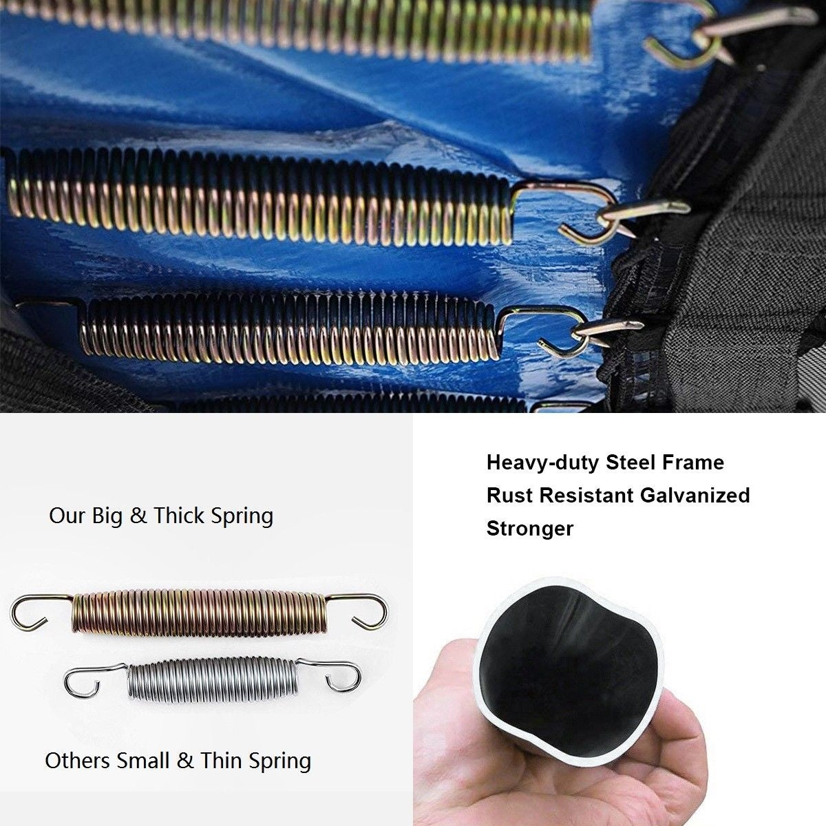 10 Feet Combo Bounce Jump Safety Trampoline with Spring Pad LadderÂ