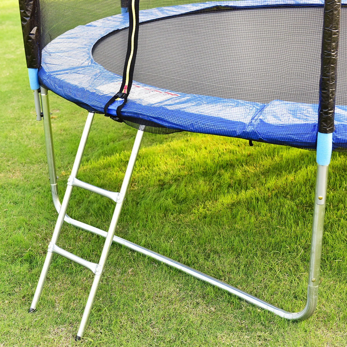 10 Feet Combo Bounce Jump Safety Trampoline with Spring Pad LadderÂ