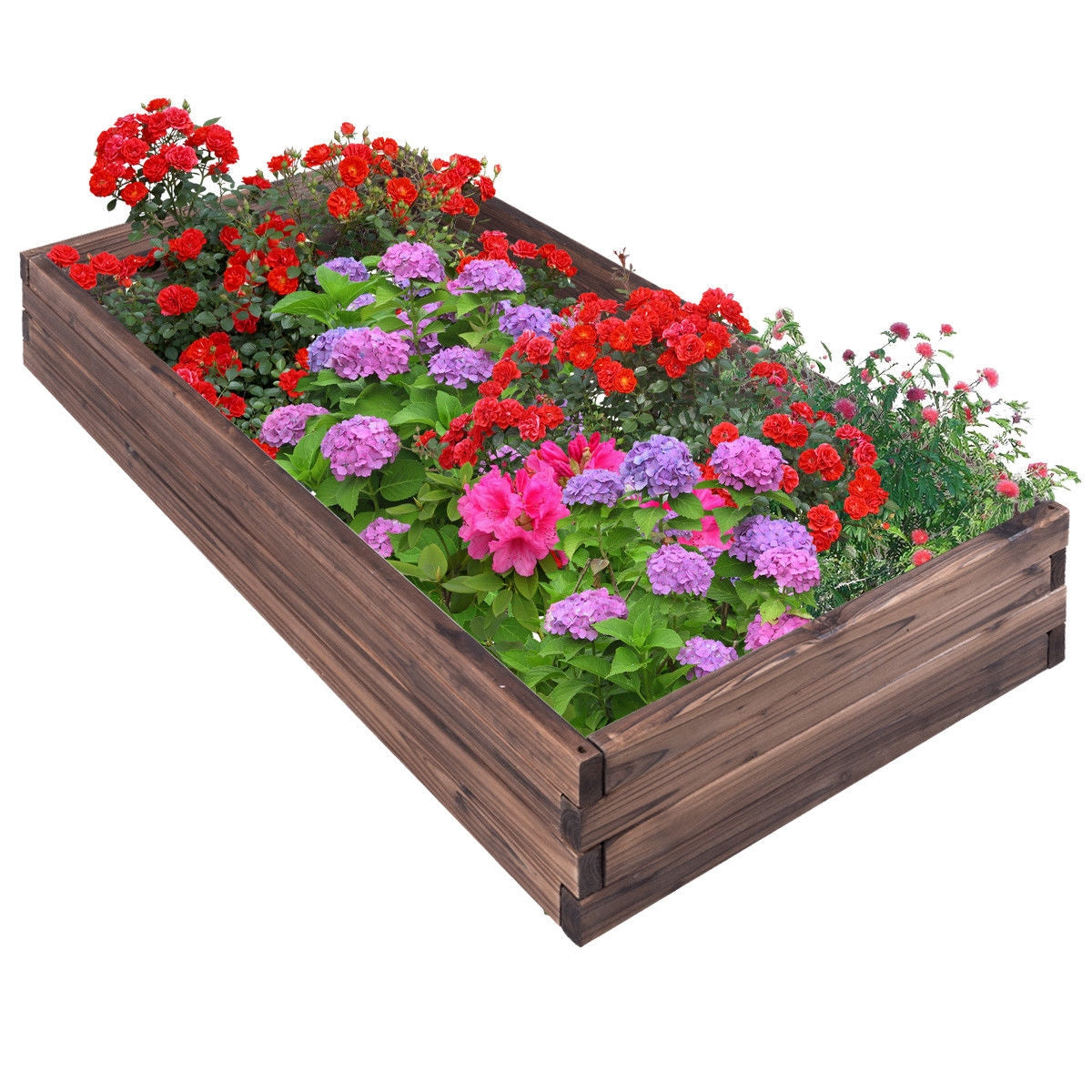 Elevated Wooden Garden Planter Box Bed KitÂ