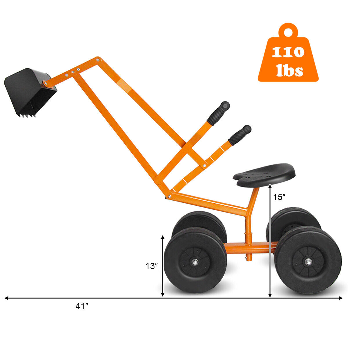 Heavy Duty Kid Ride-on Sand Digger Digging ExcavatorÂ