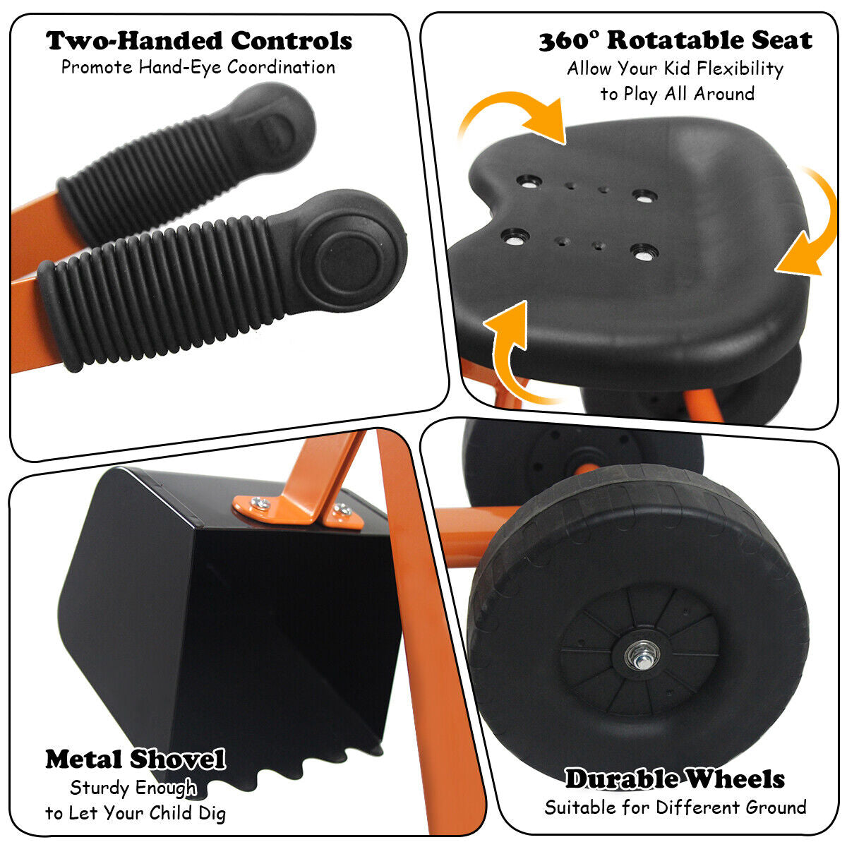 Heavy Duty Kid Ride-on Sand Digger Digging ExcavatorÂ