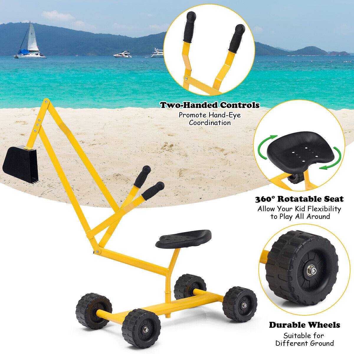 Heavy Duty Kid Ride-on Sand Digger ExcavatorÂ