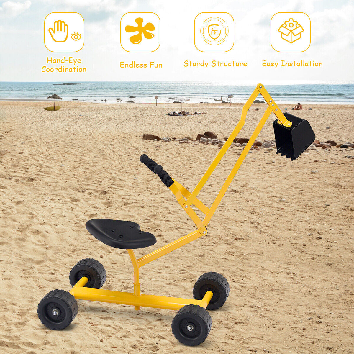 Heavy Duty Kid Ride-on Sand Digger ExcavatorÂ