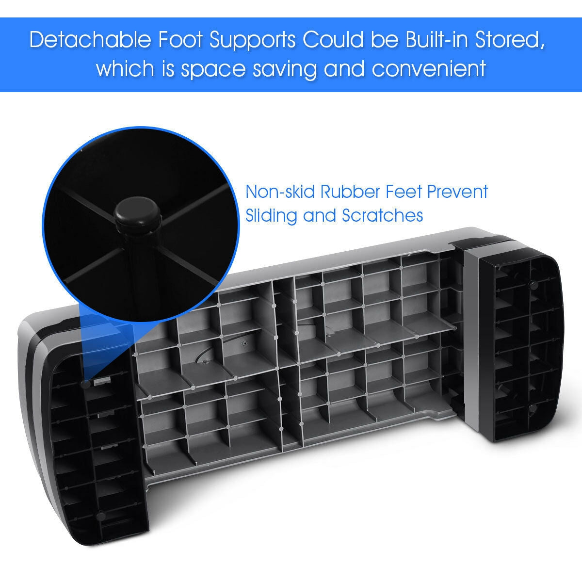 35 Inch Aerobic Cardio Adjustable Exercise Stepper with RisersÂ