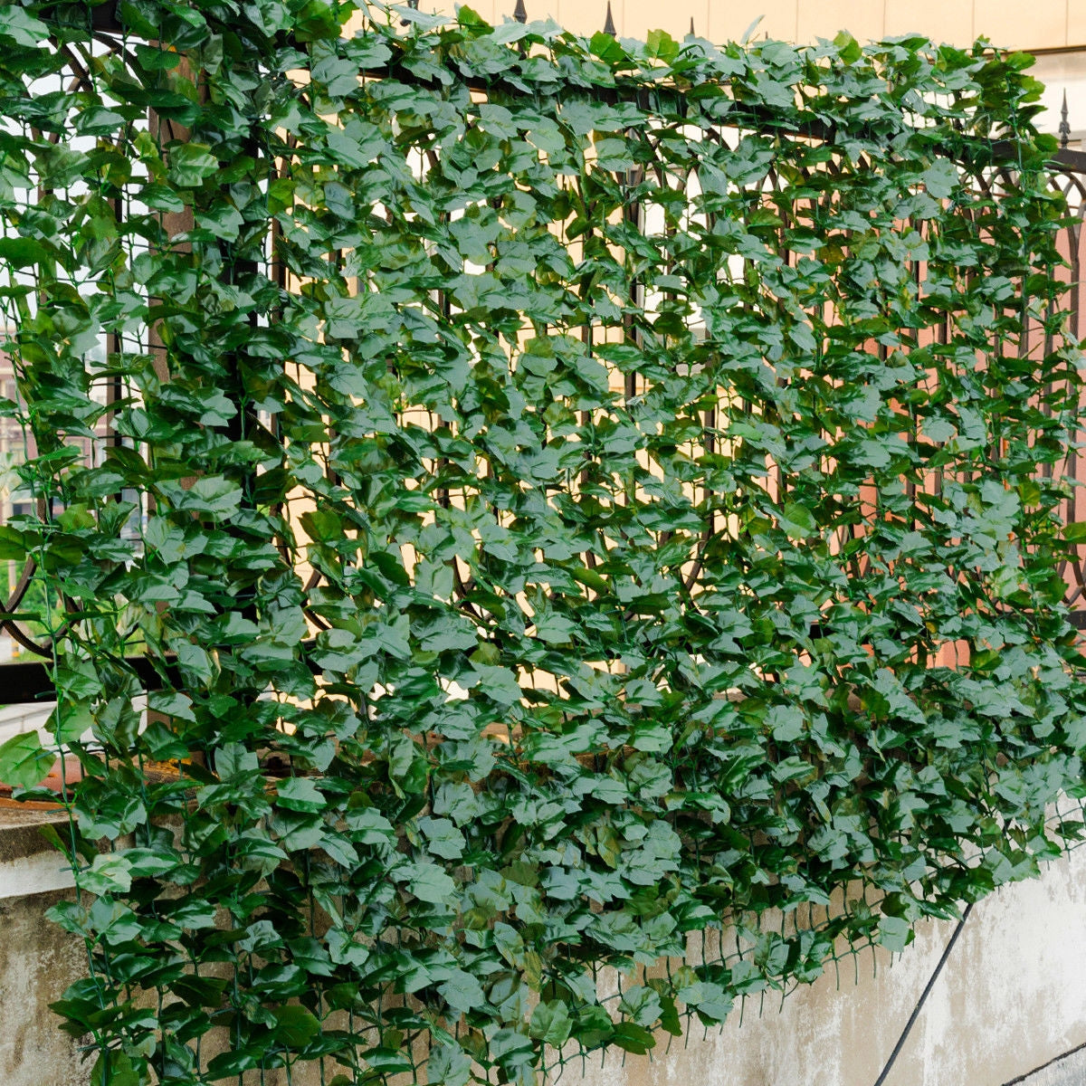 Faux Ivy Leaf Decorative Privacy Fence-40 x 95 InchÂ