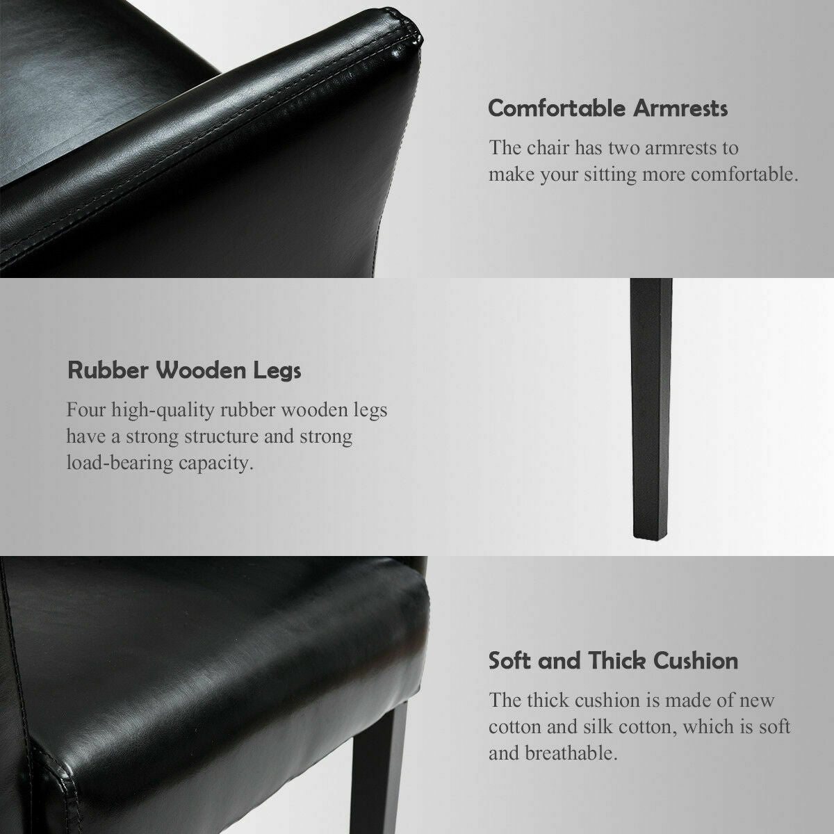 Modern PU Leather Executive Arm Chair SofaÂ