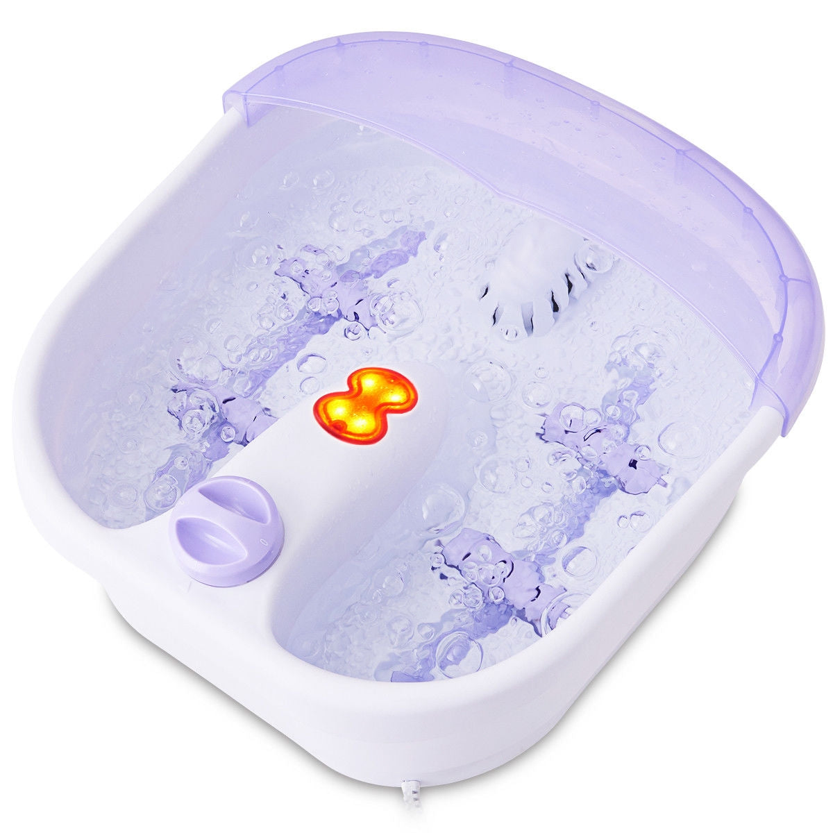 4 Rollers Bubble Heating Foot Spa MassagerÂ