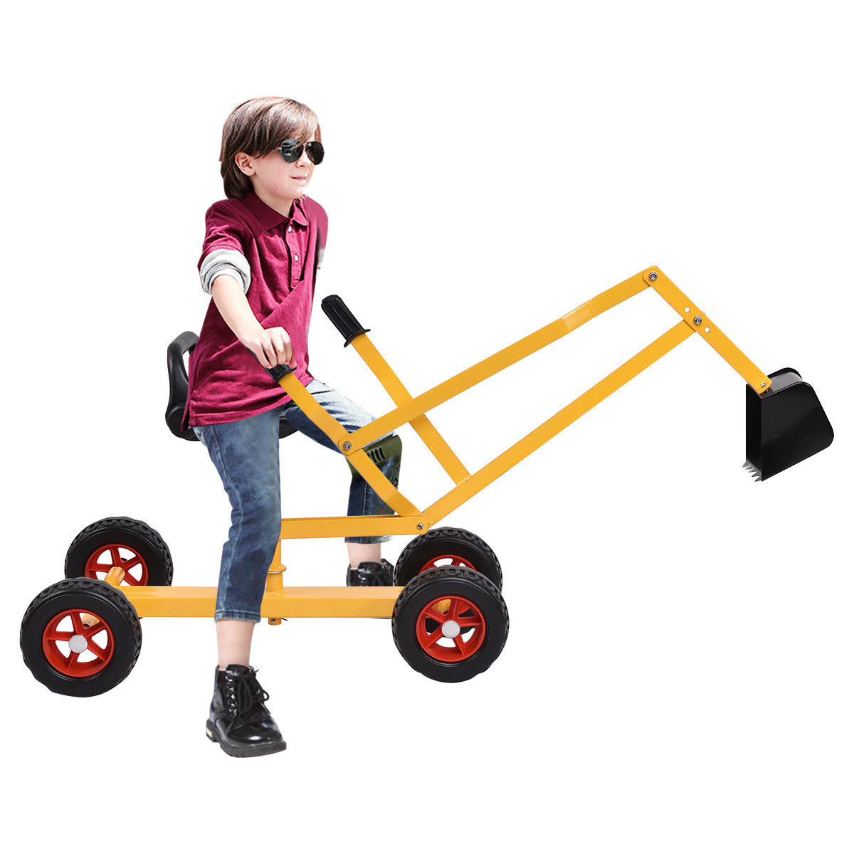 Heavy Duty Kid Ride-on 4-Wheel Excavator Sand DiggerÂ
