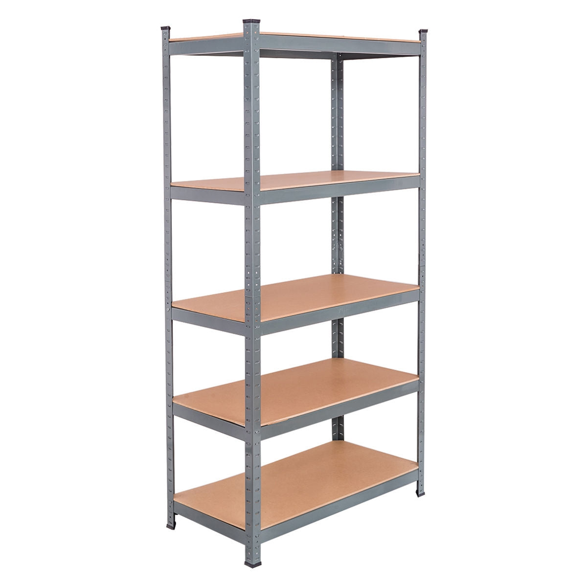 71 inch Heavy Duty Steel Adjustable 5 Level Storage Shelves-GrayÂ