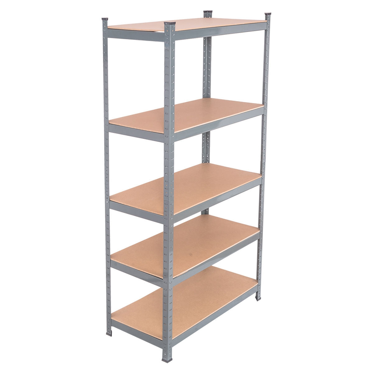 71 inch Heavy Duty Steel Adjustable 5 Level Storage Shelves-GrayÂ