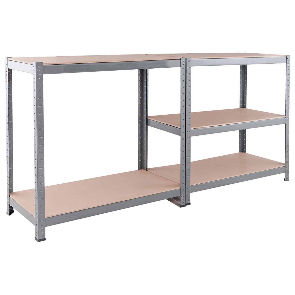 71 inch Heavy Duty Steel Adjustable 5 Level Storage Shelves-GrayÂ