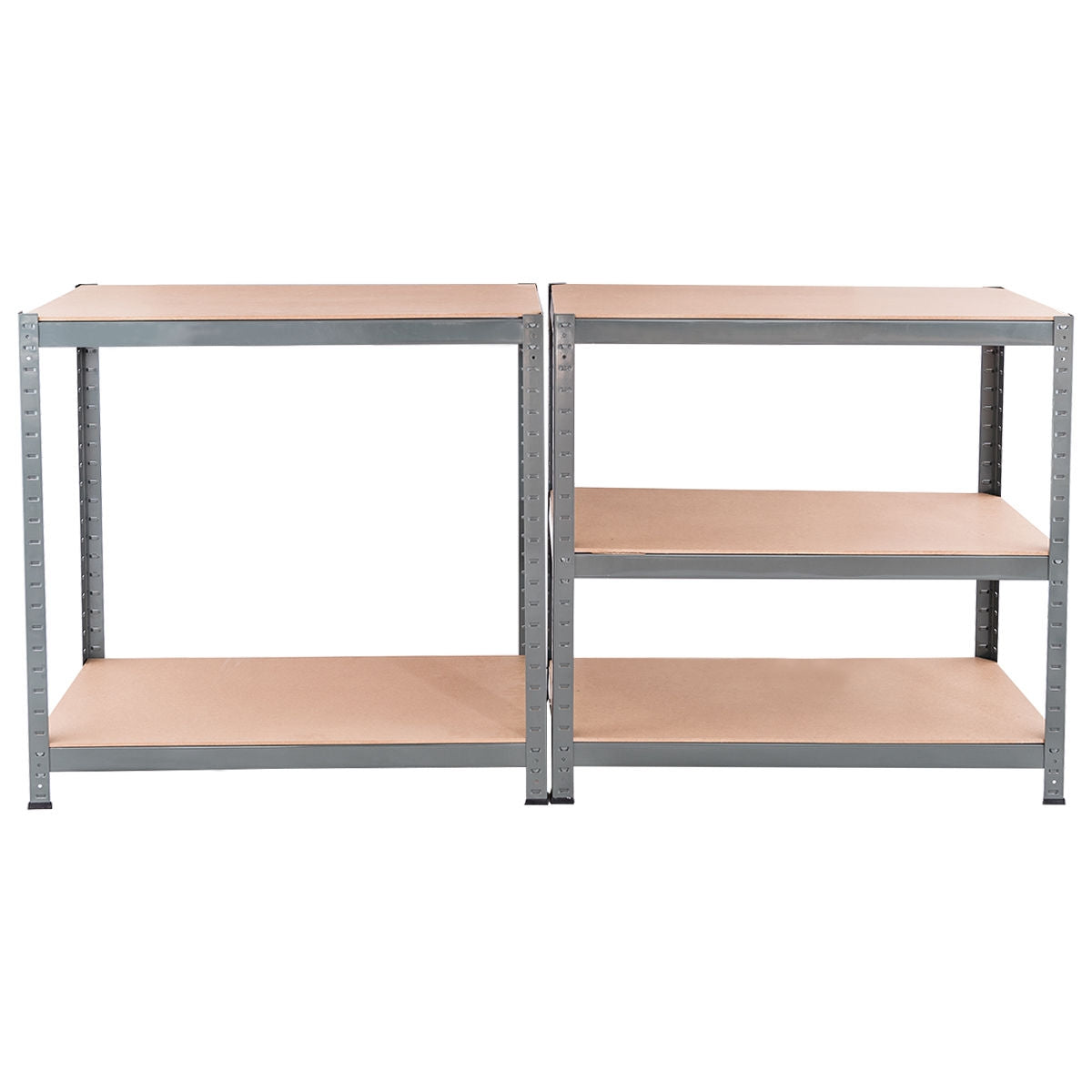 71 inch Heavy Duty Steel Adjustable 5 Level Storage Shelves-GrayÂ