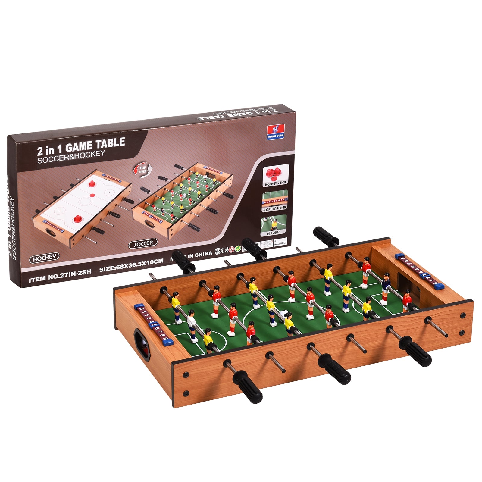 2 in 1 In/Outdoor Air Hockey Foosball Game TableÂ