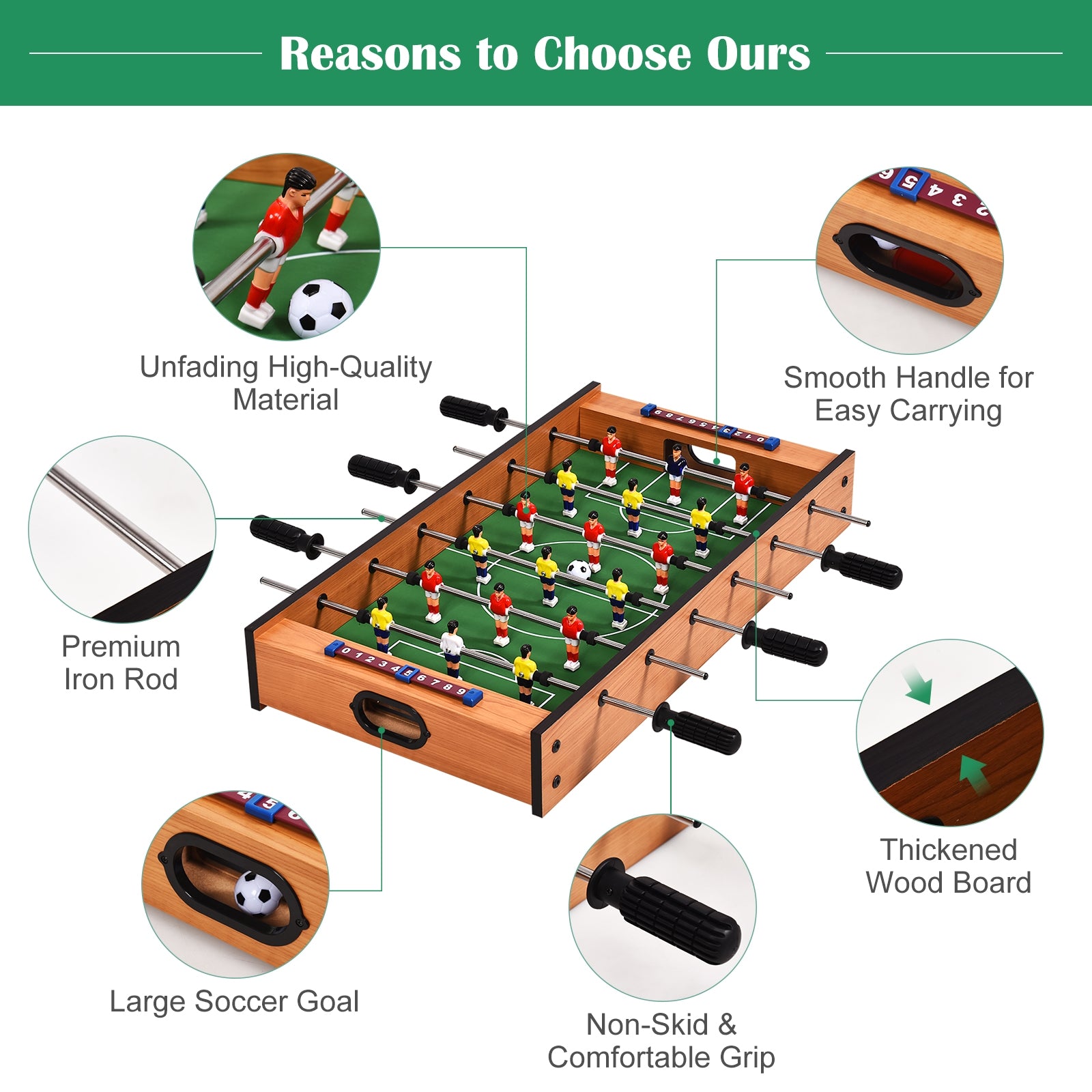 2 in 1 In/Outdoor Air Hockey Foosball Game TableÂ