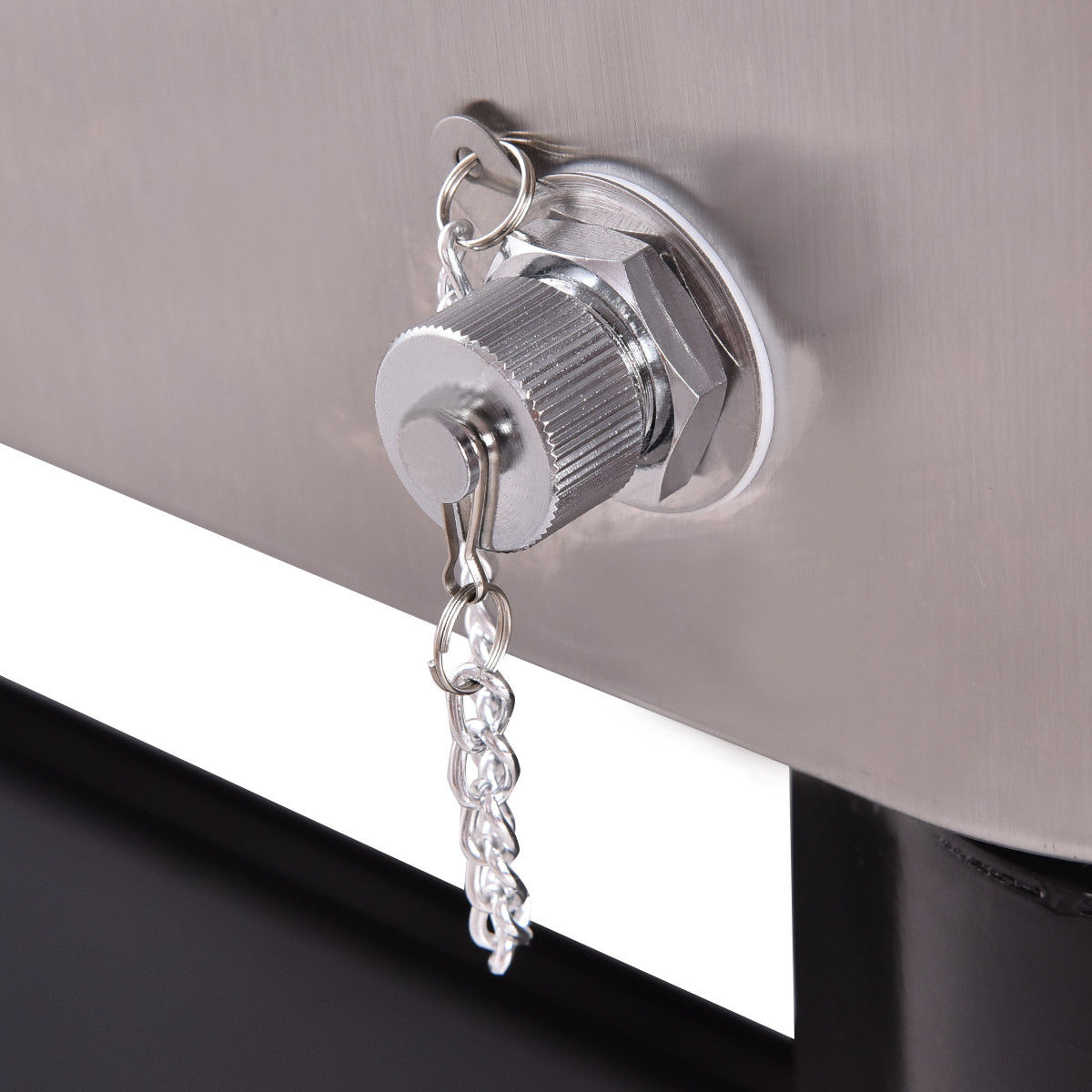 80 Quart Patio Rolling Stainless Steel Ice Beverage CoolerÂ