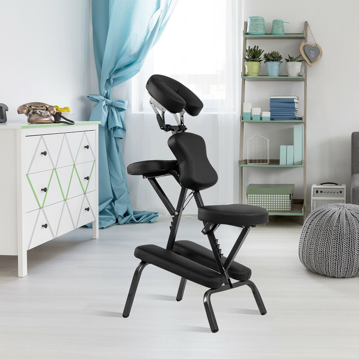 PU Leather Pad Travel Massage Chair with Carrying BagÂ