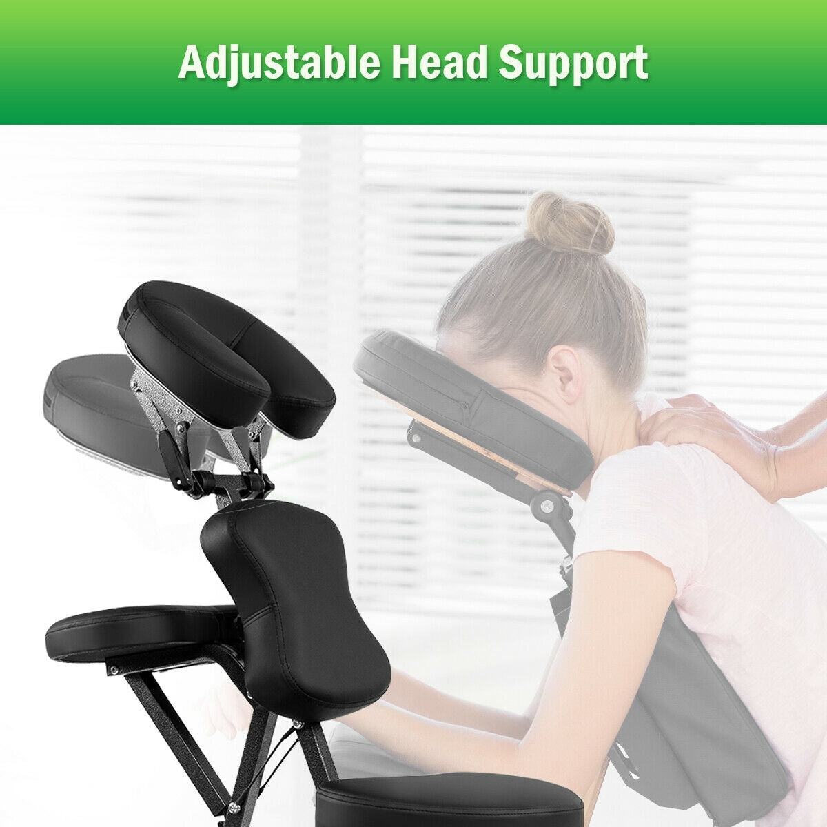 PU Leather Pad Travel Massage Chair with Carrying BagÂ