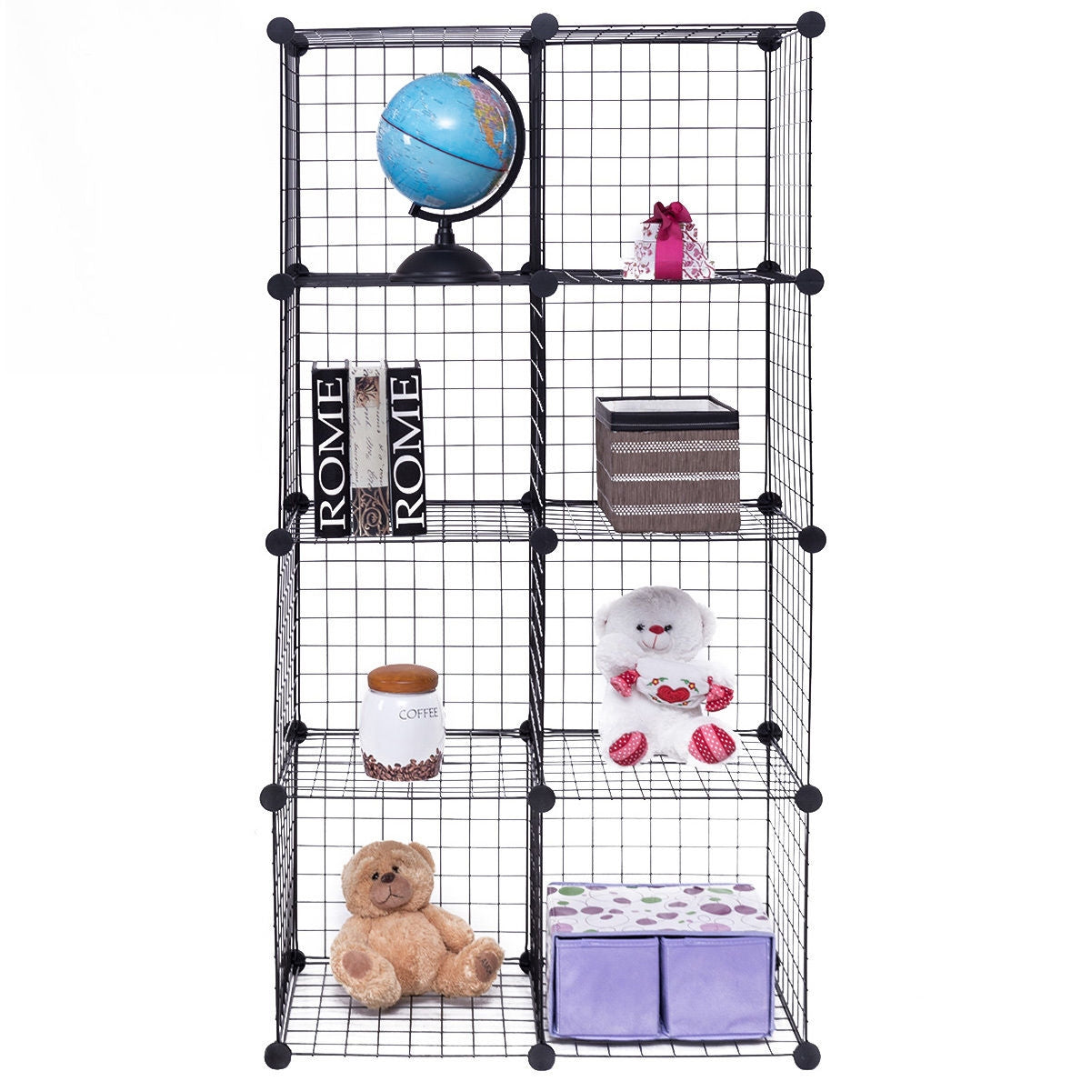DIY 8 Cube Grid Wire Cube ShelvesÂ