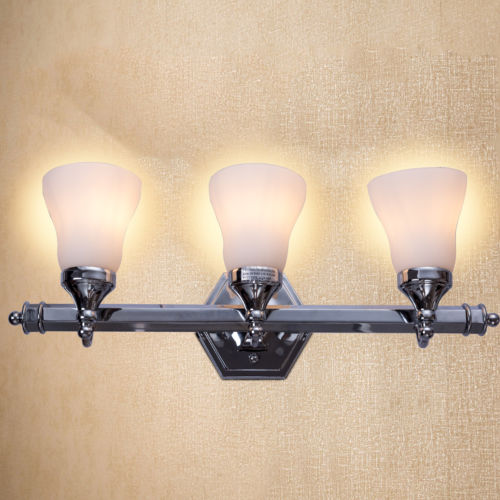 24 Inch 3-Light LED Vanity Fixture Polished Chrome Wall SconcesÂ