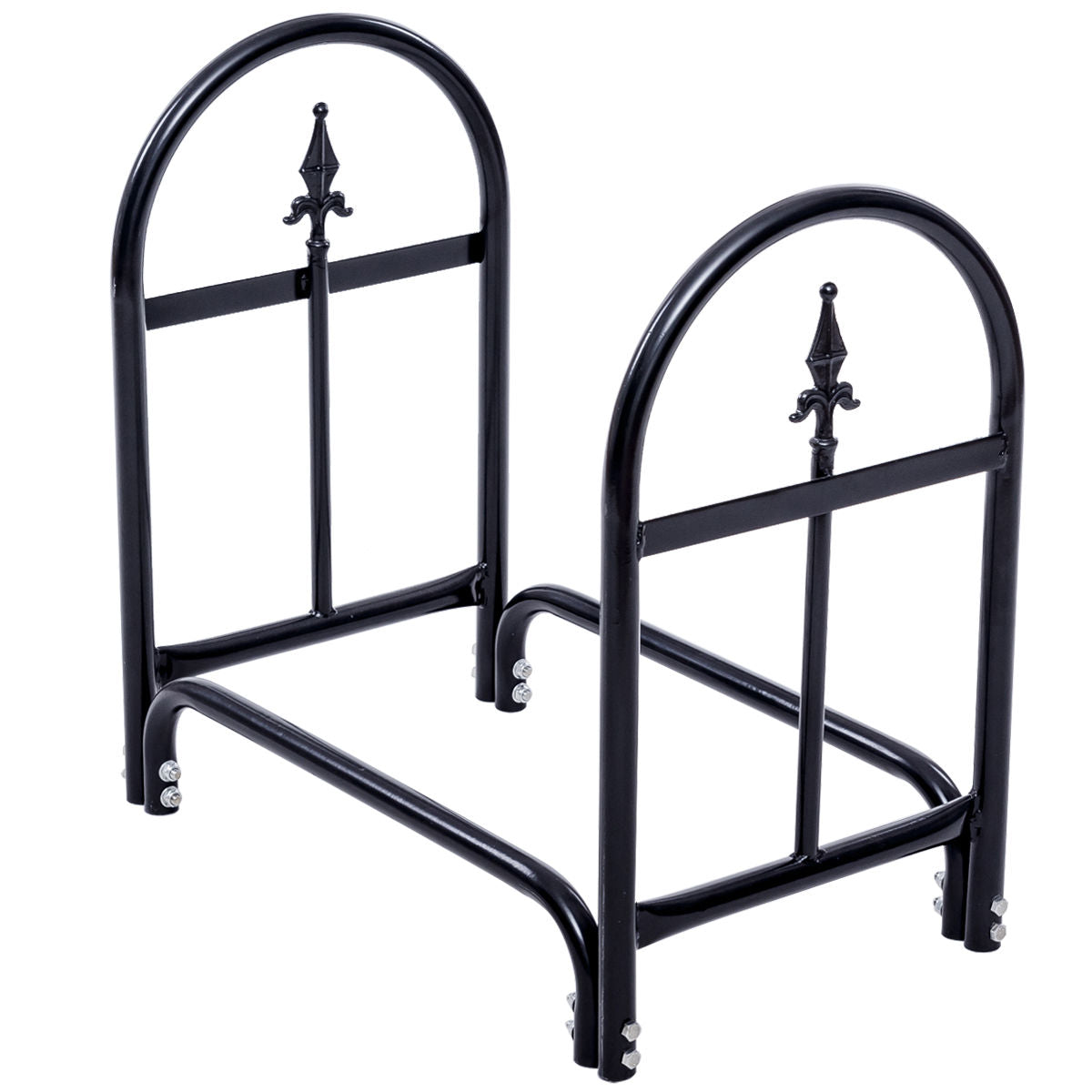 2 Feet Outdoor Heavy Duty Steel Firewood Storage HolderÂ