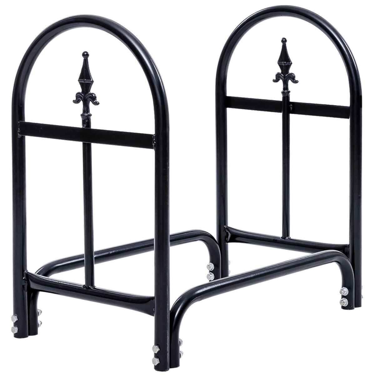 2 Feet Outdoor Heavy Duty Steel Firewood Storage HolderÂ
