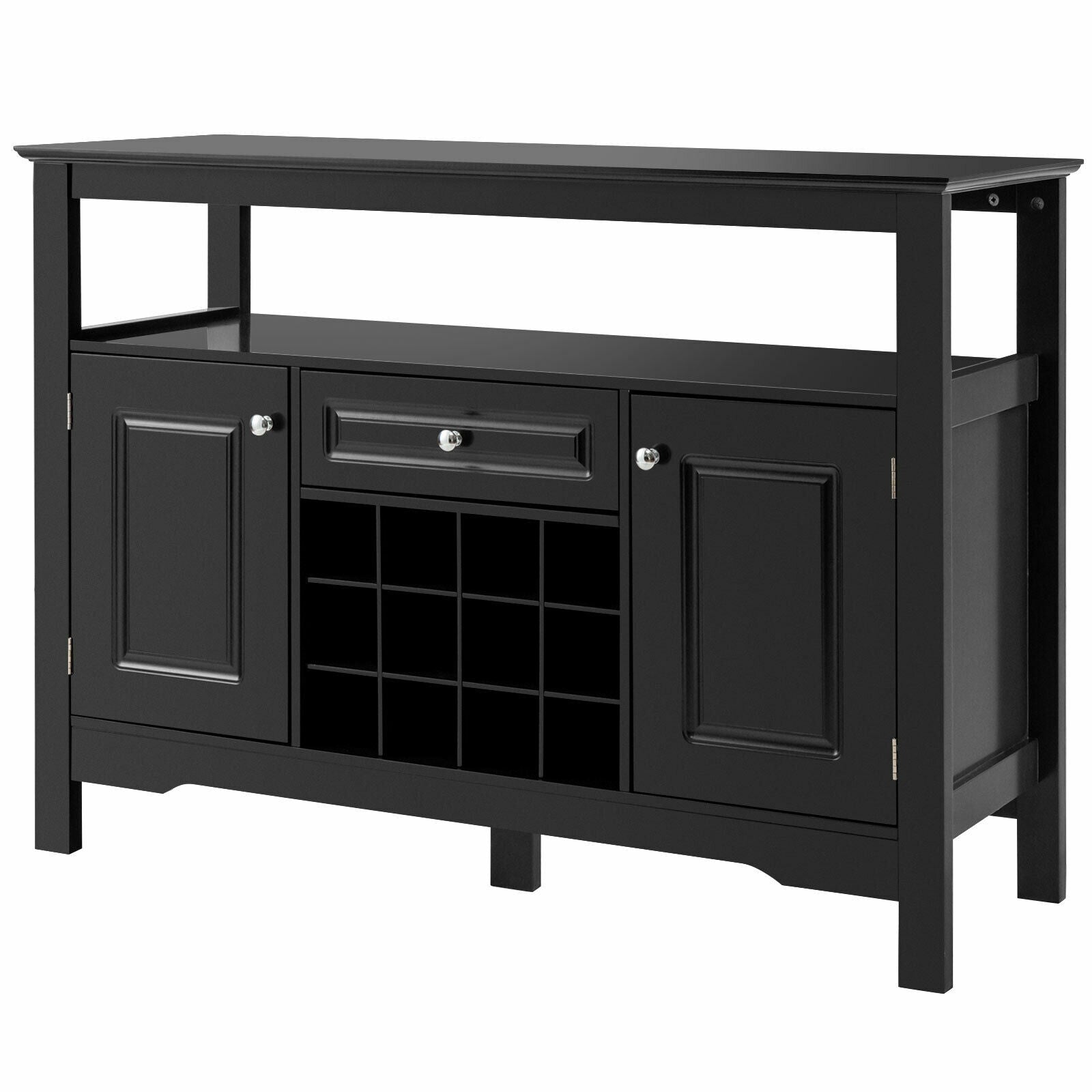 Elegant Classical Multifunctional Wooden Wine Cabinet TableÂ