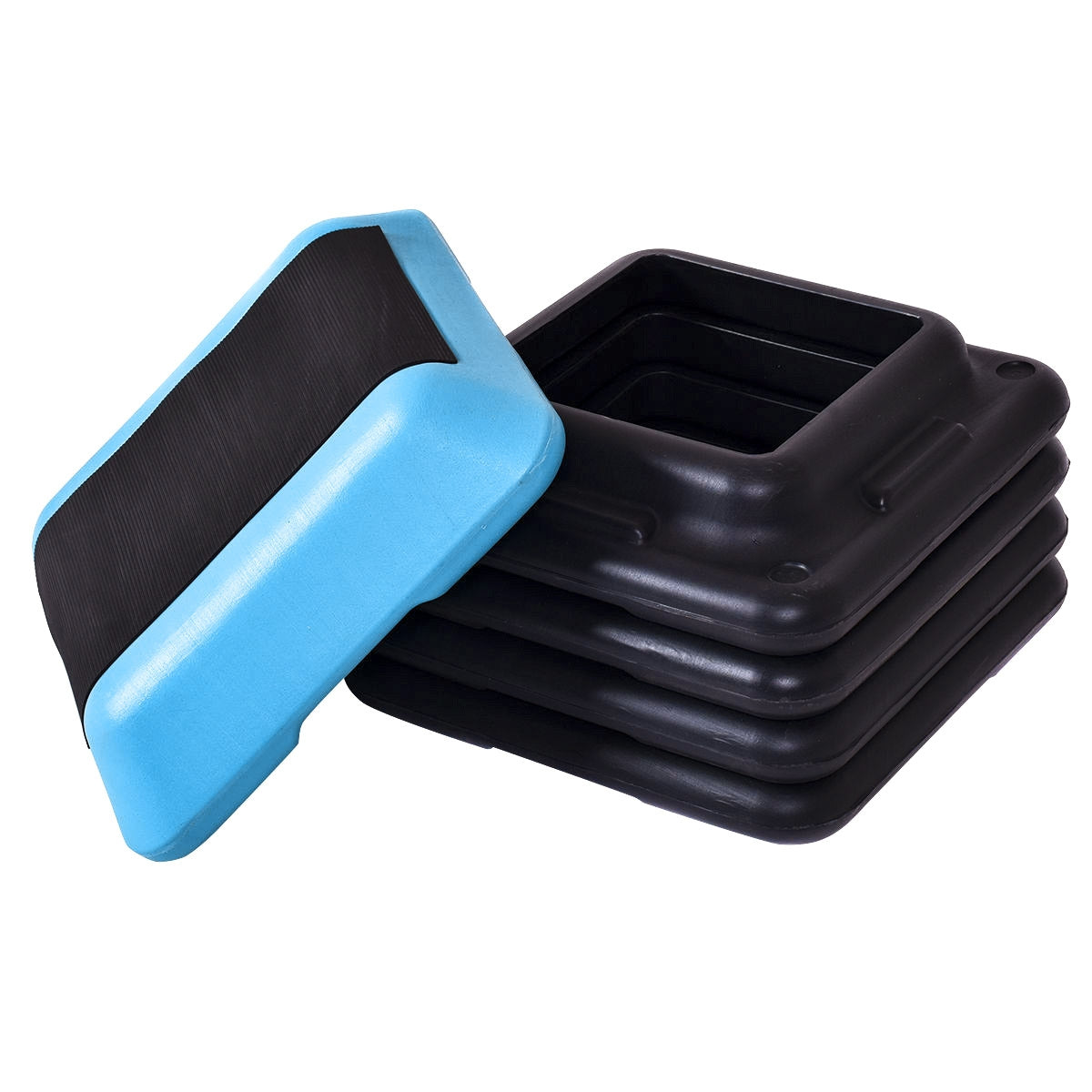 16 x 16 Inch Adjustable 4 Risers Lightweight Aerobic PedalsÂ