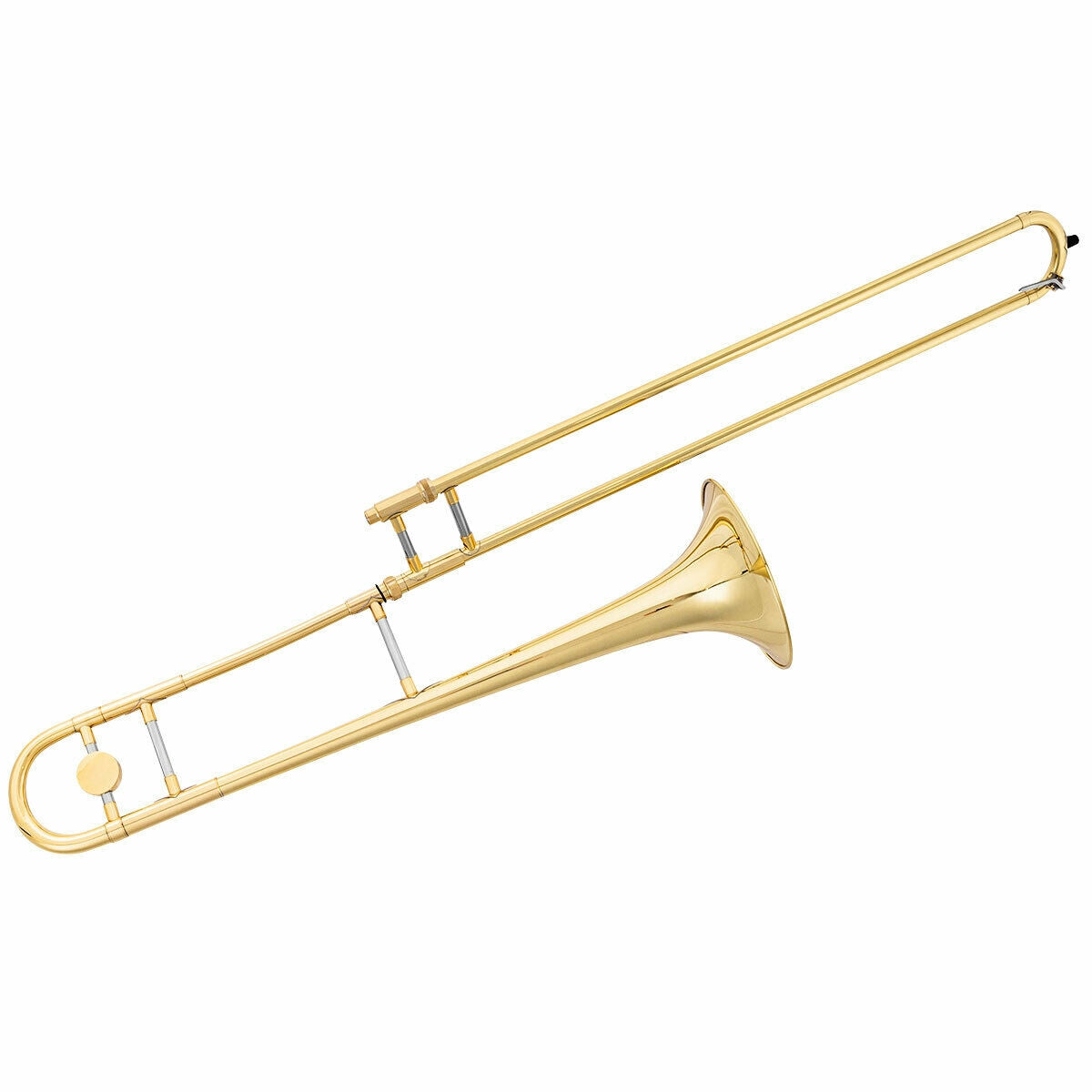 B Flat Trombone Golden Brass with MouthpieceÂ