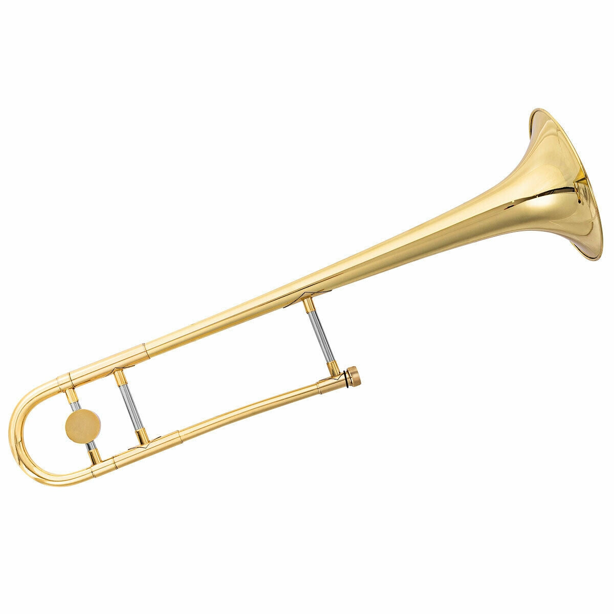 B Flat Trombone Golden Brass with MouthpieceÂ