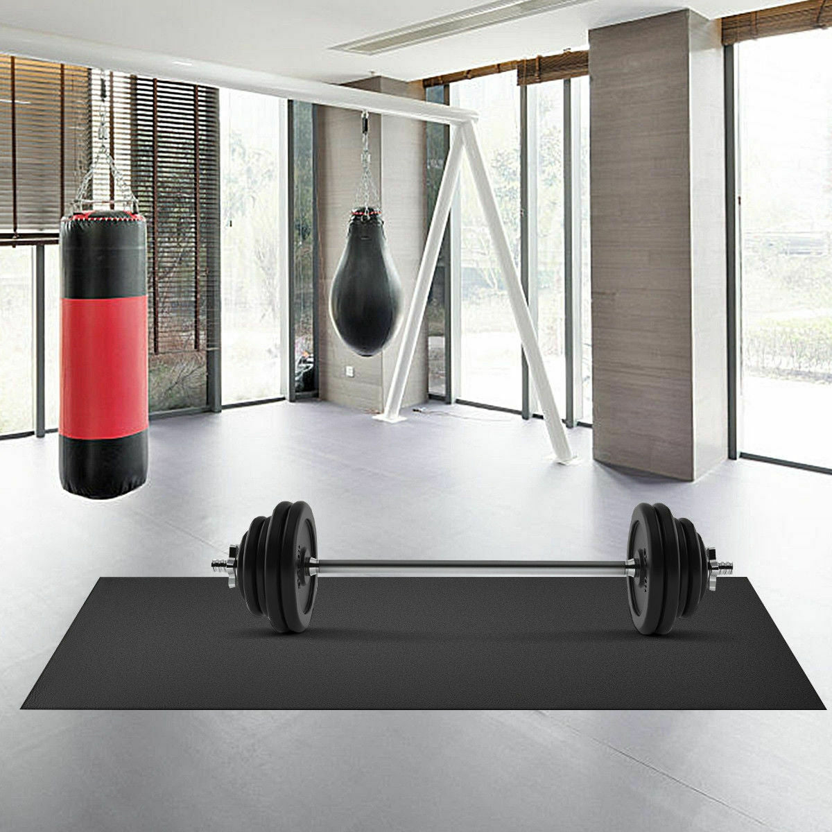 47/59/78 Inch Long Thicken Equipment Mat for Home and Gym Use-78 x 36 x 0.25 inchesÂ