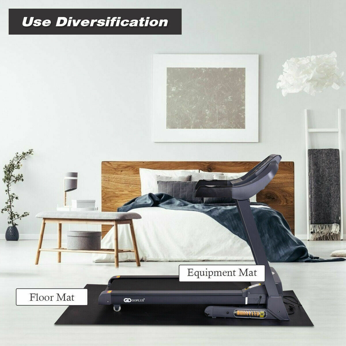 47/59/78 Inch Long Thicken Equipment Mat for Home and Gym Use-78 x 36 x 0.25 inchesÂ